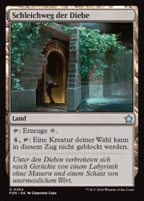 Schleichweg der Diebe FDN-264 Uncommon Near Mint Deutsch Foil