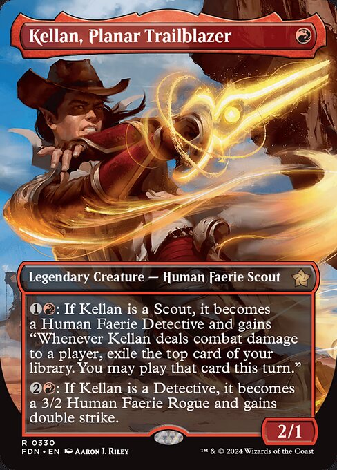 Kellan, Planar Trailblazer XFDN-330 Rare Near Mint Englisch Foil