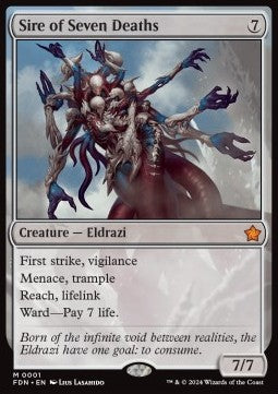 Sire of Seven Deaths FDN-1 Mythic Near Mint Englisch