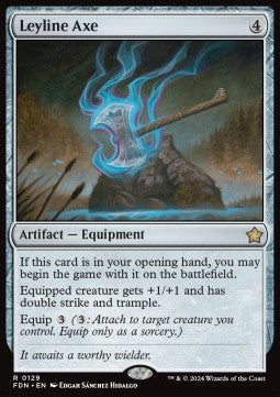 Leyline Axe FDN-129 Rare Near Mint Deutsch Foil