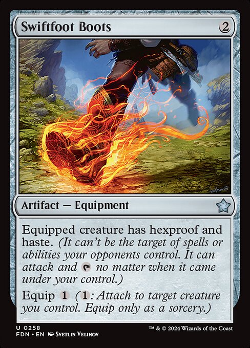 Swiftfoot Boots FDN-258 Uncommon Near Mint Englisch Foil