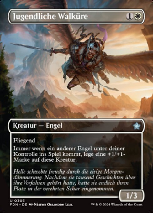 Jugendliche Walküre XFDN-303 Uncommon Near Mint Deutsch Foil