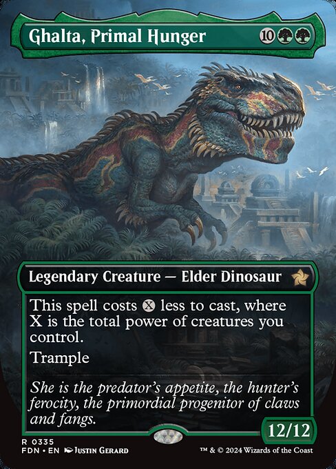 Ghalta, Primal Hunger XFDN-335 Rare Near Mint Englisch