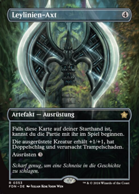 Leylinien-Axt (V.1) XFDN-353 Rare Near Mint Deutsch