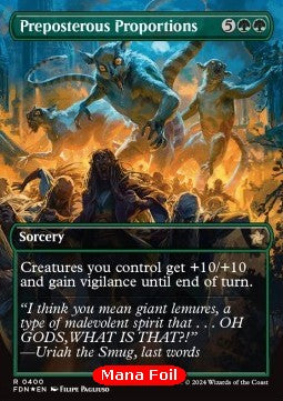 Preposterous Proportions XFDN-400 Rare Near Mint Englisch Foil