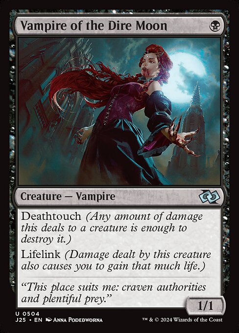 Vampire of the Dire Moon J25-504 Uncommon Near Mint Englisch