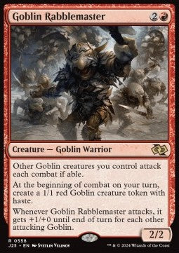 Goblin Rabblemaster J25-558 Rare Near Mint Englisch