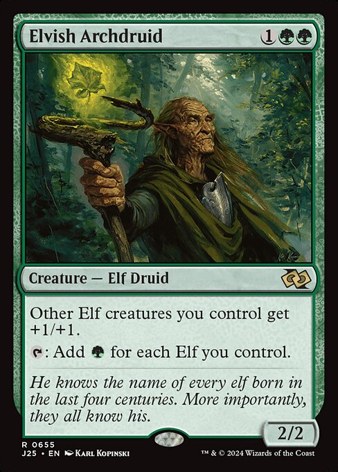 Elvish Archdruid J25-655 Rare Near Mint Englisch