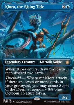 Kiora, the Rising Tide XFDN-309 Rare Excellent Englisch