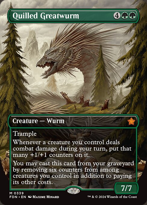 Quilled Greatwurm XFDN-339 Mythic Near Mint Englisch