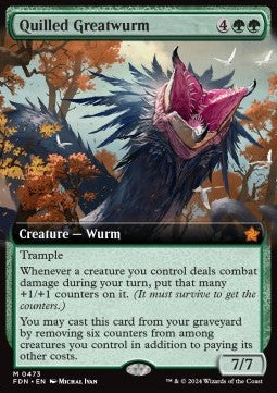 Quilled Greatwurm (V.3) XFDN-473 Mythic Excellent Englisch