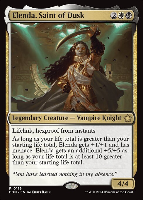 Elenda, Saint of Dusk FDN-119 Rare Excellent Englisch