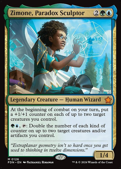 Zimone, Paradox Sculptor FDN-126 Mythic Near Mint Englisch Foil