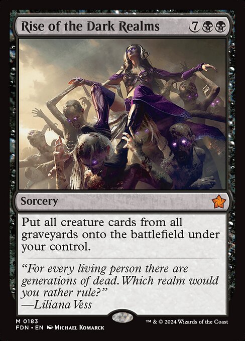 Rise of the Dark Realms FDN-183 Mythic Near Mint Englisch Foil