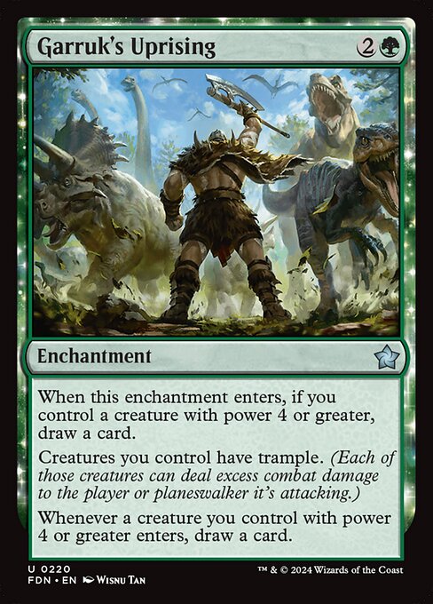 Garruk's Uprising FDN-220 Uncommon Near Mint Englisch Foil