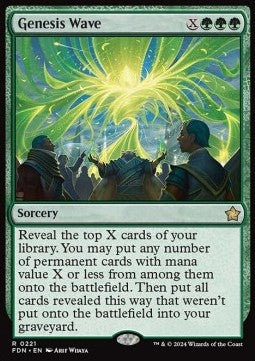 Genesis Wave FDN-221 Rare Near Mint Englisch Foil