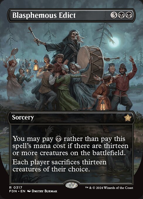 Blasphemous Edict XFDN-317 Rare Near Mint Englisch Foil