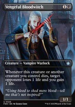 Vengeful Bloodwitch XFDN-325 Uncommon Near Mint Englisch Foil