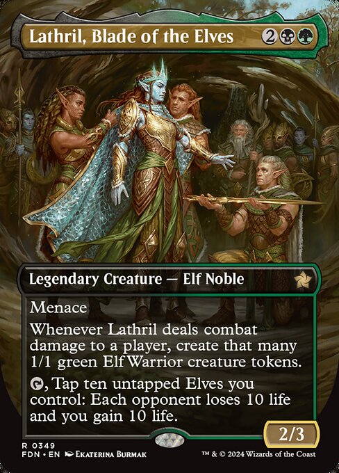Lathril, Blade of the Elves XFDN-349 Rare Near Mint Englisch