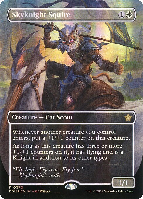 Skyknight Squire XFDN-370 Rare Near Mint Englisch Foil