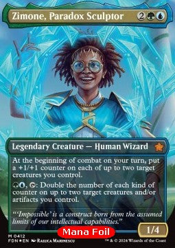 Zimone, Paradox Sculptor (V.2) XFDN-412 Mythic Near Mint Englisch Foil
