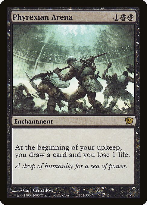 Phyrexian Arena PFDN-728 Rare Near Mint Englisch Foil