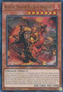 Blaster, Drachenherrscher der Infernos RA03-DE010 Ultra Rare Near Mint Deutsch 1. Auflage