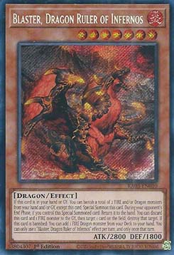 Blaster, Drachenherrscher der Infernos (V.3) RA03-010 Secret Rare Near Mint Deutsch 1. Auflage