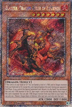 Blaster, Drachenherrscher der Infernos (V.4) RA03-010 Platinum Secret Rare Near Mint Deutsch 1. Auflage
