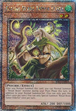 Ritual Beast Tamer Elder RA03-012 Quarter Century Secret Rare Near Mint Englisch 1. Auflage