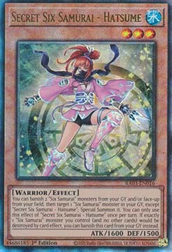 Geheime Sechs Samurai - Hatsume (V.7) RA03-016 Ultimate Rare Near Mint Deutsch 1. Auflage