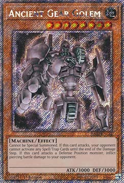 Antiker Antriebsgolem (V.1) RA03-151 Platinum Secret Rare Near Mint Deutsch 1. Auflage
