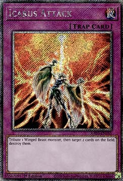 Icarus-Angriff (V.1) RA03-165 Platinum Secret Rare Near Mint Deutsch 1. Auflage