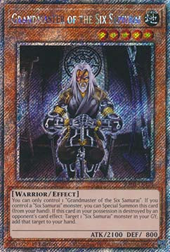 Großmeister der Sechs Samurai (V.1) RA03-174 Platinum Secret Rare Near Mint Deutsch 1. Auflage