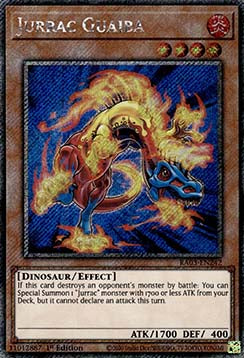 Jurassier- Guaiba (V.1) RA03-242 Platinum Secret Rare Near Mint Deutsch 1. Auflage