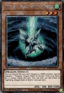 Lightning, Drachenherrscher der Luftströmungen (V.1) RA03-257 Platinum Secret Rare Near Mint Deutsch 1. Auflage