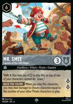 Herr Smee - Kapitän unter der Piratenflagge 6AZS-176 Super Rare Near Mint Englisch