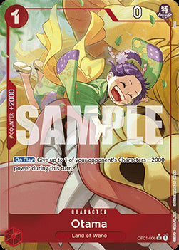 Otama (OP01-006) (V.4) PRB01 Alternate Art Near Mint Englisch
