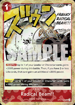Radical Beam!! (OP01-029) (V.1) PRB01 Uncommon Near Mint Englisch