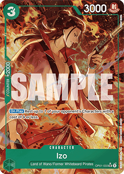 Izo (OP01-033) (V.3) PRB01 Alternate Art Near Mint Englisch