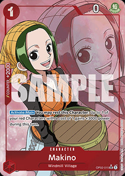 Makino (OP02-015) (V.3) PRB01 Uncommon Near Mint Englisch