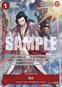 Izo (OP03-003) (V.3) PRB01 Rare Near Mint Englisch