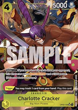 Charlotte Cracker (OP03-108) (V.2) PRB01 Alternate Art Near Mint Englisch