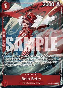 Belo Betty (OP05-015) (V.3) PRB01 Rare Excellent Englisch