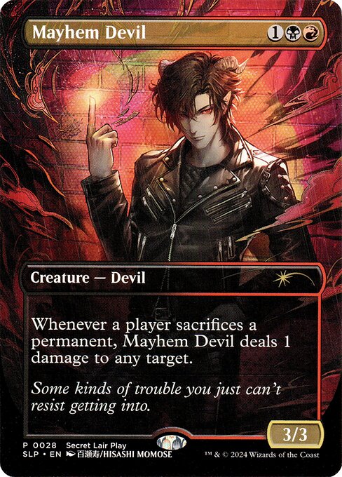 Mayhem Devil DCI-28 Rare Excellent Englisch Foil