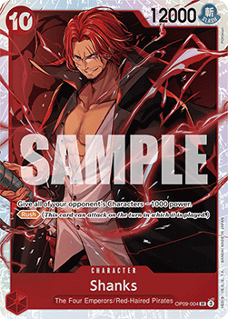 Shanks (OP09-004) (V.1) OP09 Super Rare Good Englisch
