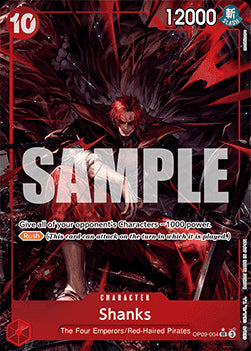 Shanks (OP09-004) (V.2) OP09 Alternate Art Near Mint Englisch