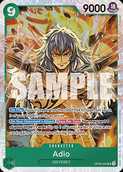 Adio (OP09-023) (V.1) OP09 Super Rare Excellent Englisch
