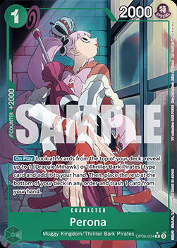 Perona (OP09-034) (V.2) OP09 Alternate Art Excellent Englisch