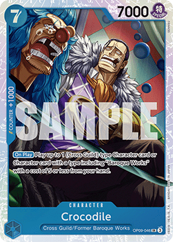 Crocodile (OP09-046) (V.1) OP09 Super Rare Excellent Englisch